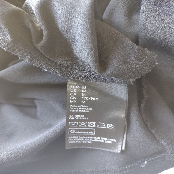 H&M Black Lace Detail A-Line Dress - Picture 9 of 10